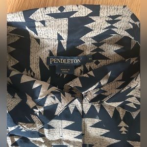 Pendleton 100% Silk RARE Button Down Shirt